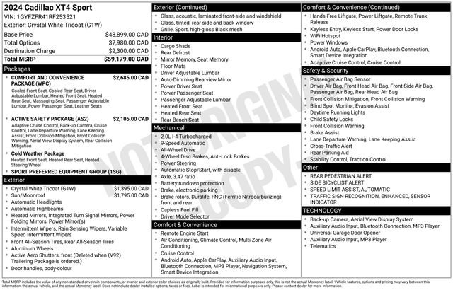 Used 2024 Cadillac XT4 Sport image 28