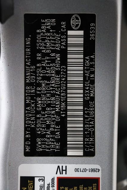 Used 2016 Toyota Avalon XLE Premium w/ Protection Package FWD image 35