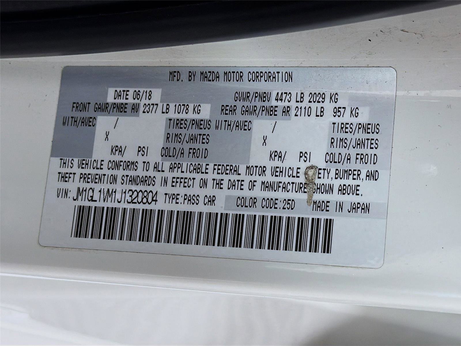 Used 2018 MAZDA MAZDA6 Touring image 32