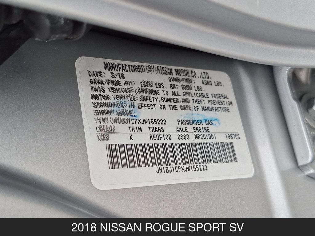 Used 2018 Nissan Rogue Sport SV FWD image 24