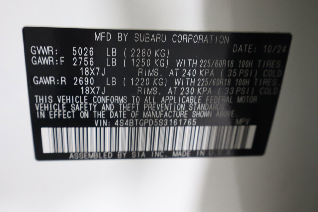 Used 2025 Subaru Outback Touring XT AWD/4WD image 38