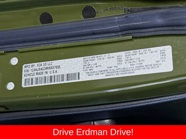 Used 2021 Jeep Wrangler Sport AWD/4WD image 27