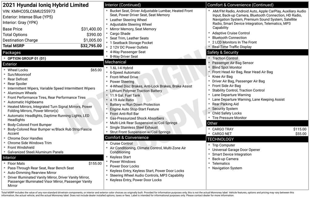 Used 2021 Hyundai Ioniq Limited image 9