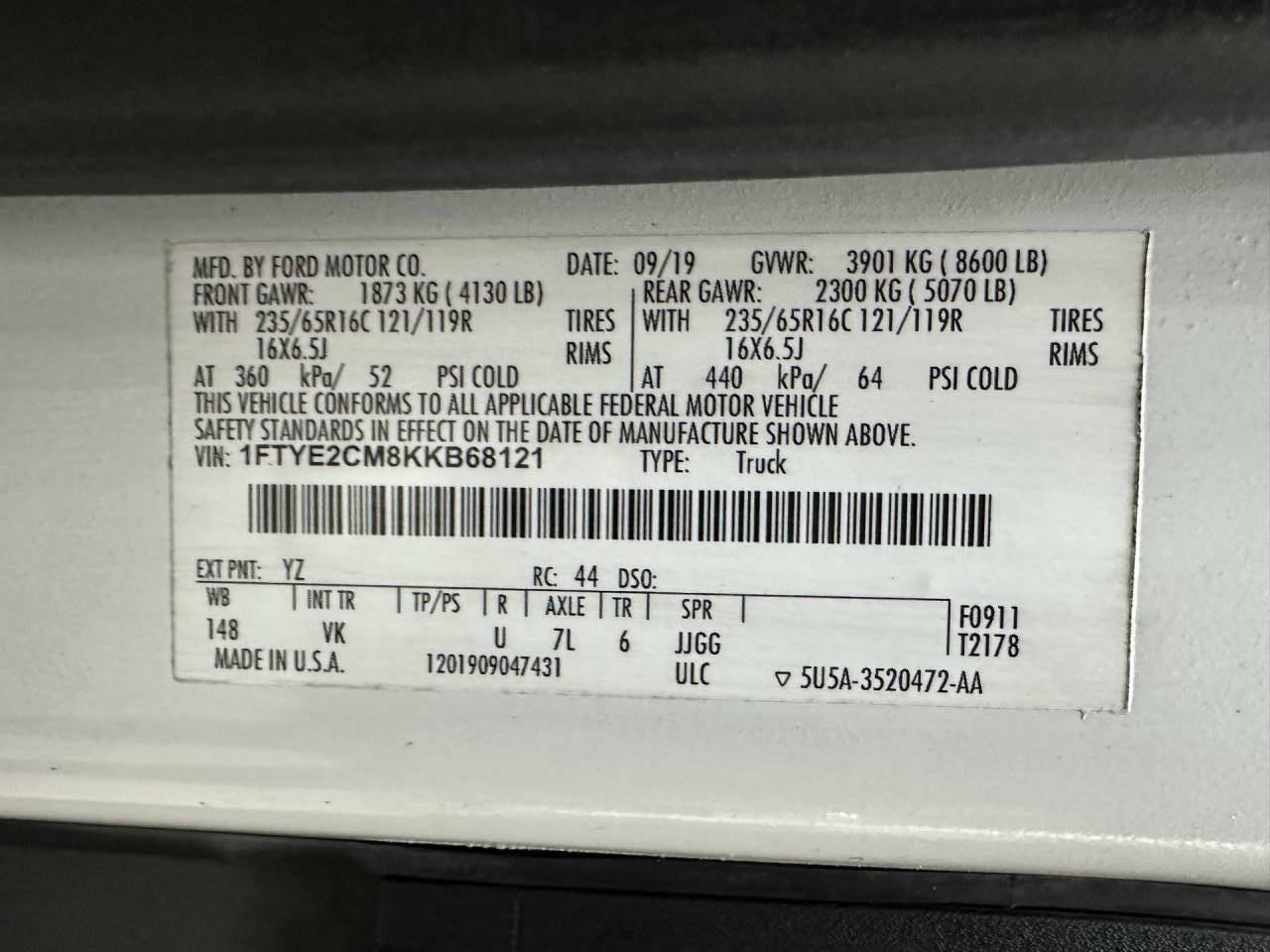 Used 2019 Ford Transit 150 148 Medium Roof image 22