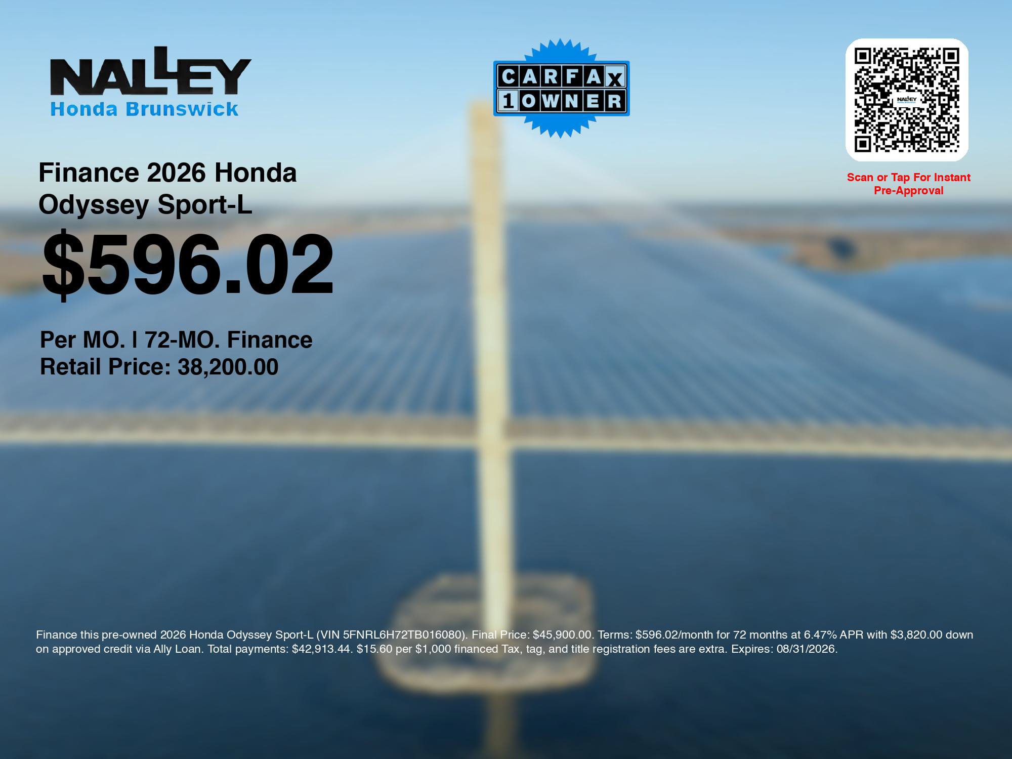 Certified 2026 Honda Odyssey Sport-L image 3