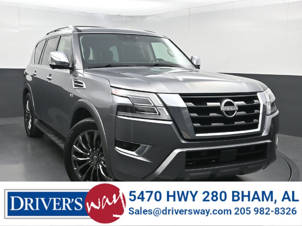 Used 2022 Nissan Armada Platinum w/ Captain's Chairs Package RWD image 1