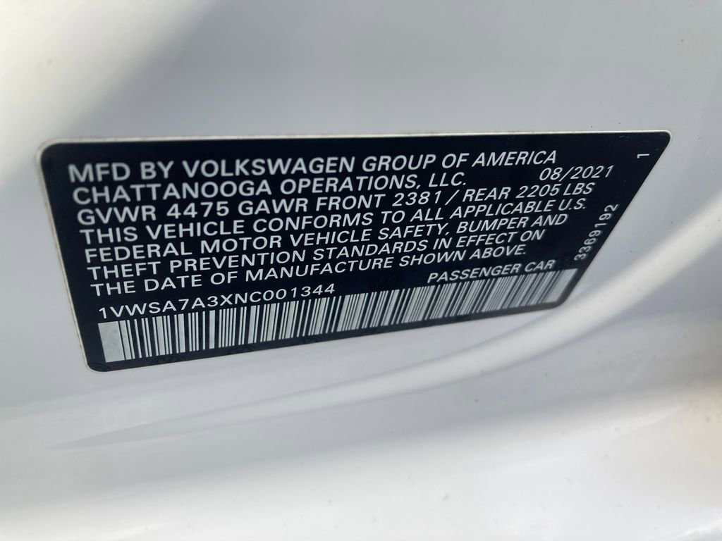 Used 2022 Volkswagen Passat 2.0T SE image 34