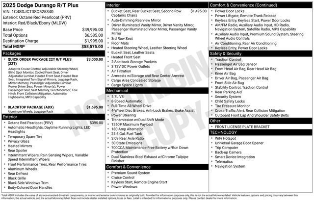 Used 2025 Dodge Durango R/T AWD/4WD image 5