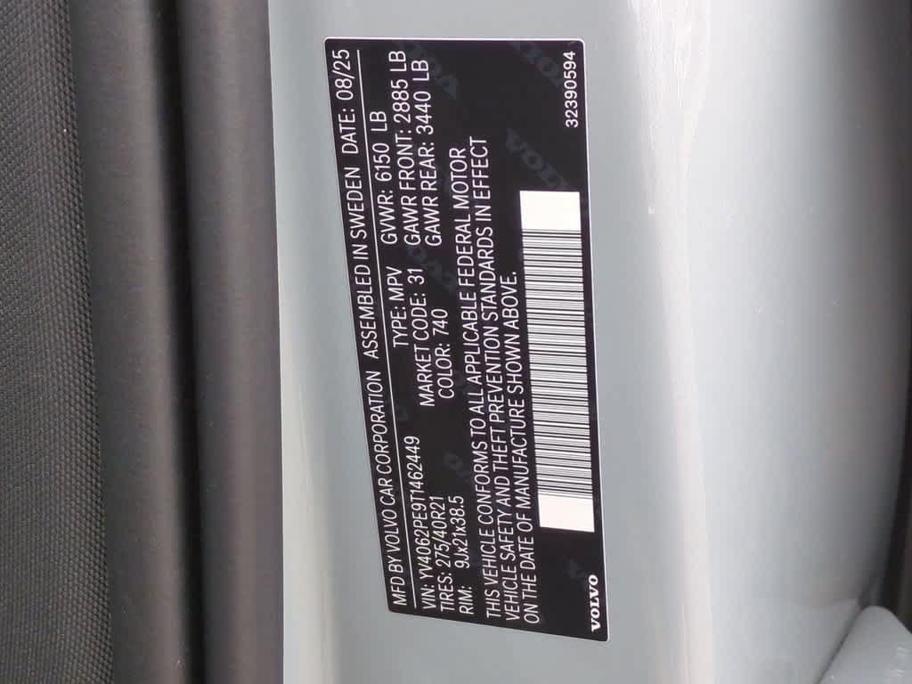 Used 2026 Volvo XC90 B6 Plus w/ Protection Package Premier AWD/4WD image 34