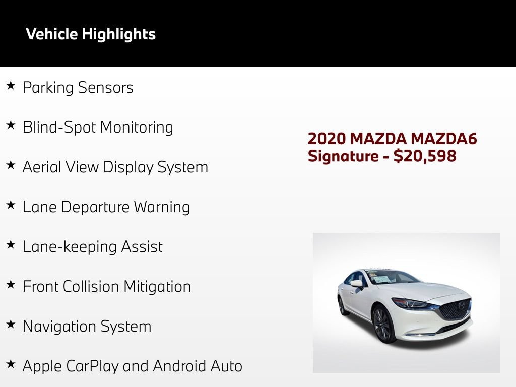 Used 2020 MAZDA MAZDA6 Signature FWD image 5