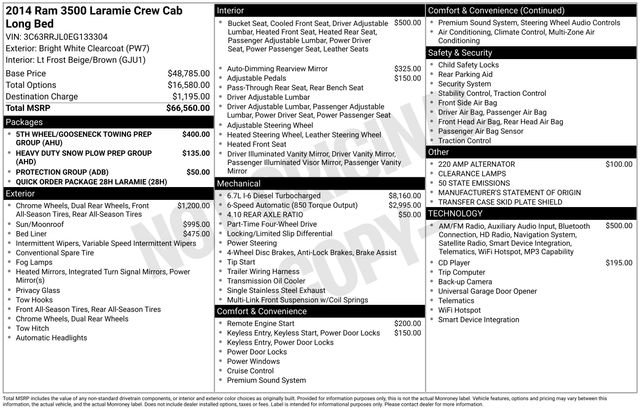 Used 2014 RAM 3500 Laramie image 9