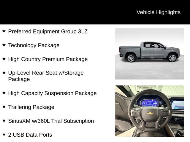 Certified 2025 Chevrolet Silverado 1500 High Country w/ High Country Premium Package AWD/4WD image 16