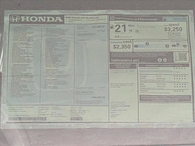 New 2026 Honda Ridgeline Black Edition image 18