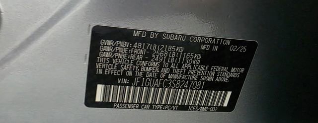 Certified 2025 Subaru Impreza 2.0i Sport image 44