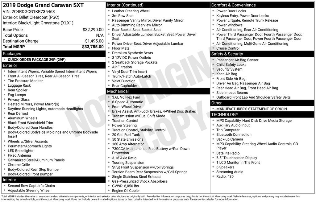 Used 2019 Dodge Grand Caravan SXT FWD image 36