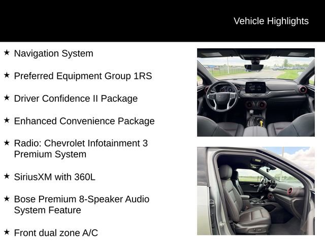 Certified 2025 Chevrolet Blazer RS w/ Driver Confidence II Package AWD/4WD image 12