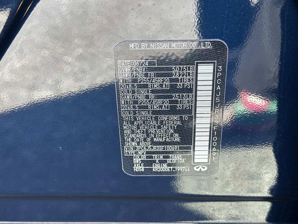 Certified 2025 INFINITI QX55 Luxe w/ Cargo Package image 42