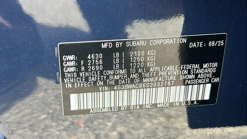 Certified 2025 Subaru Legacy Premium AWD/4WD image 31