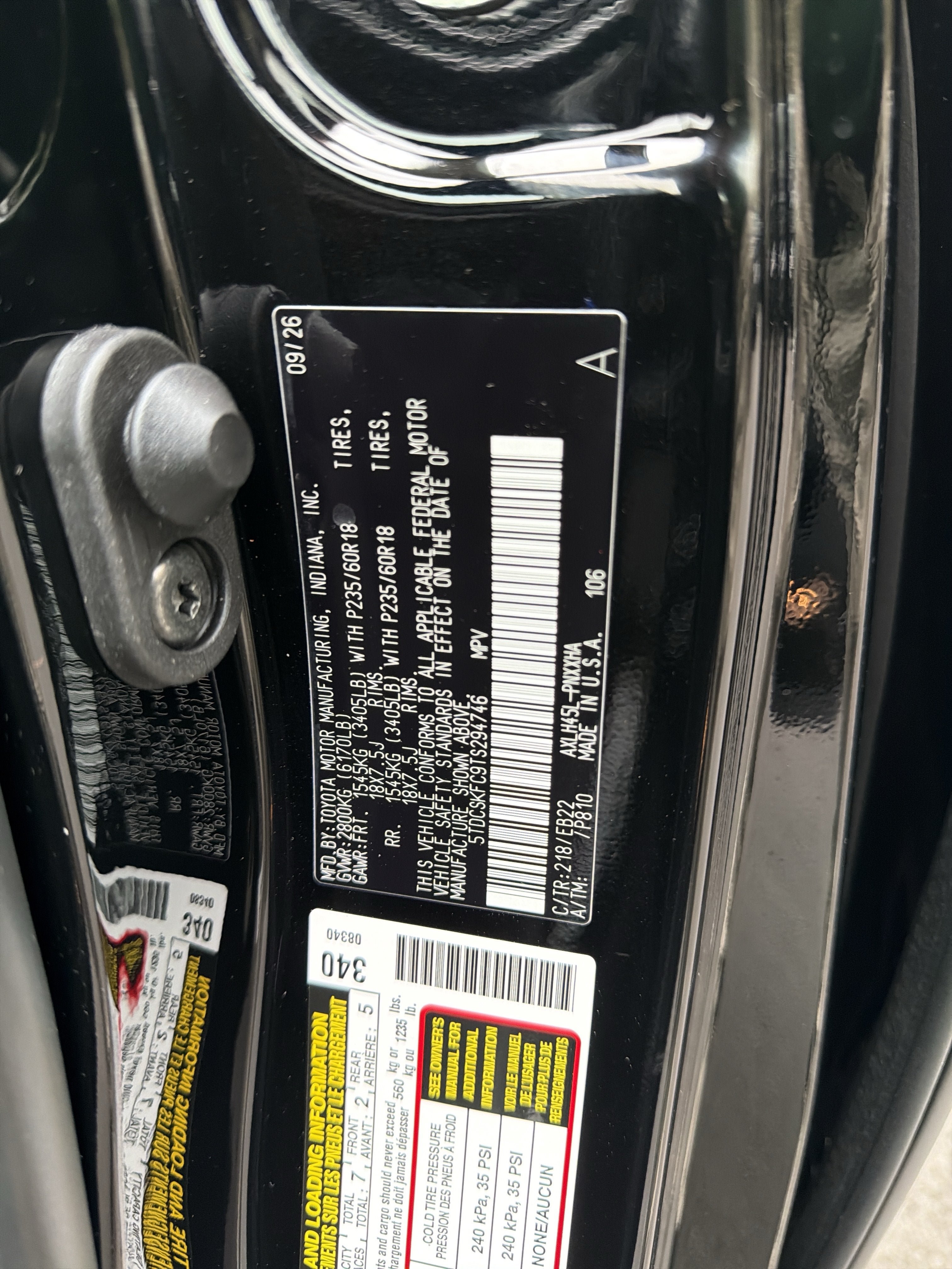 New 2026 Toyota Sienna AWD image 11