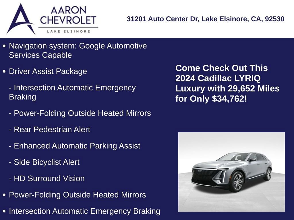 Used 2024 Cadillac Lyriq Luxury RWD image 5