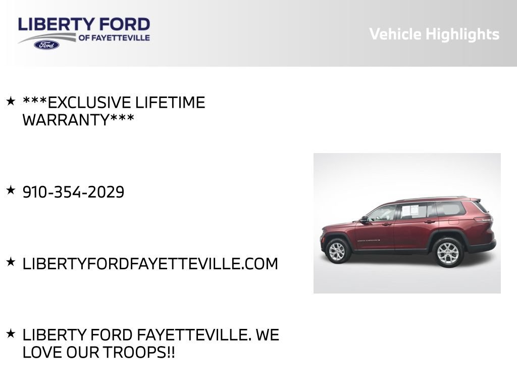 Used 2024 Jeep Grand Cherokee L Limited w/ Luxury Tech Group II RWD image 5