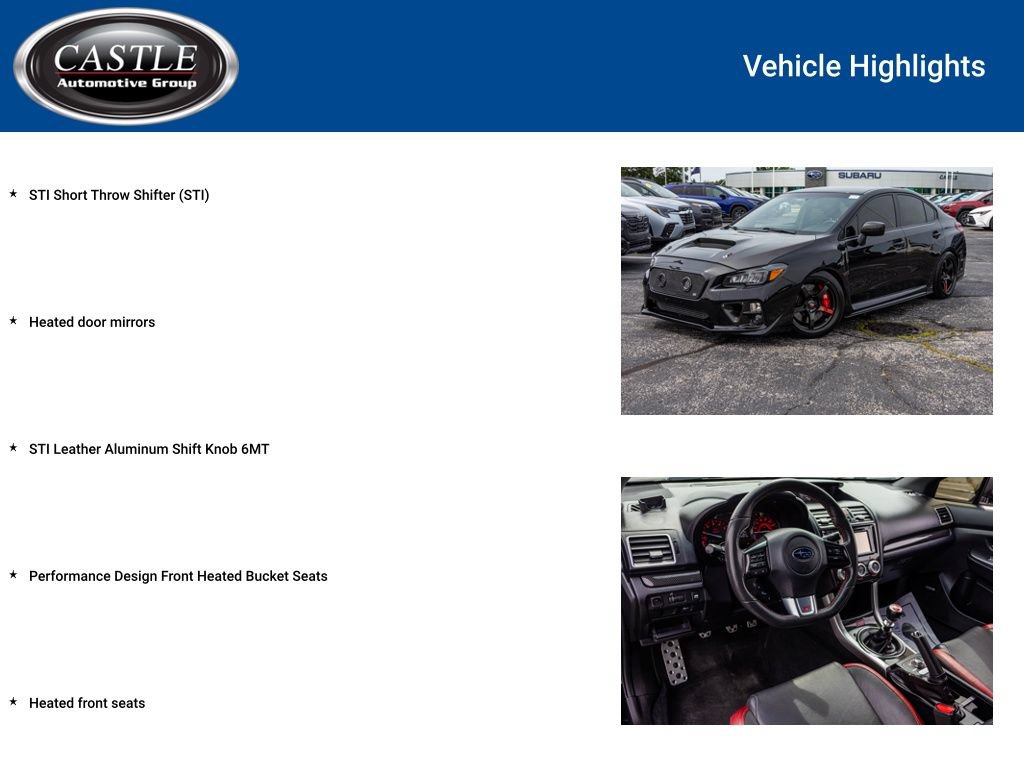Used 2015 Subaru WRX STI Limited AWD/4WD image 8
