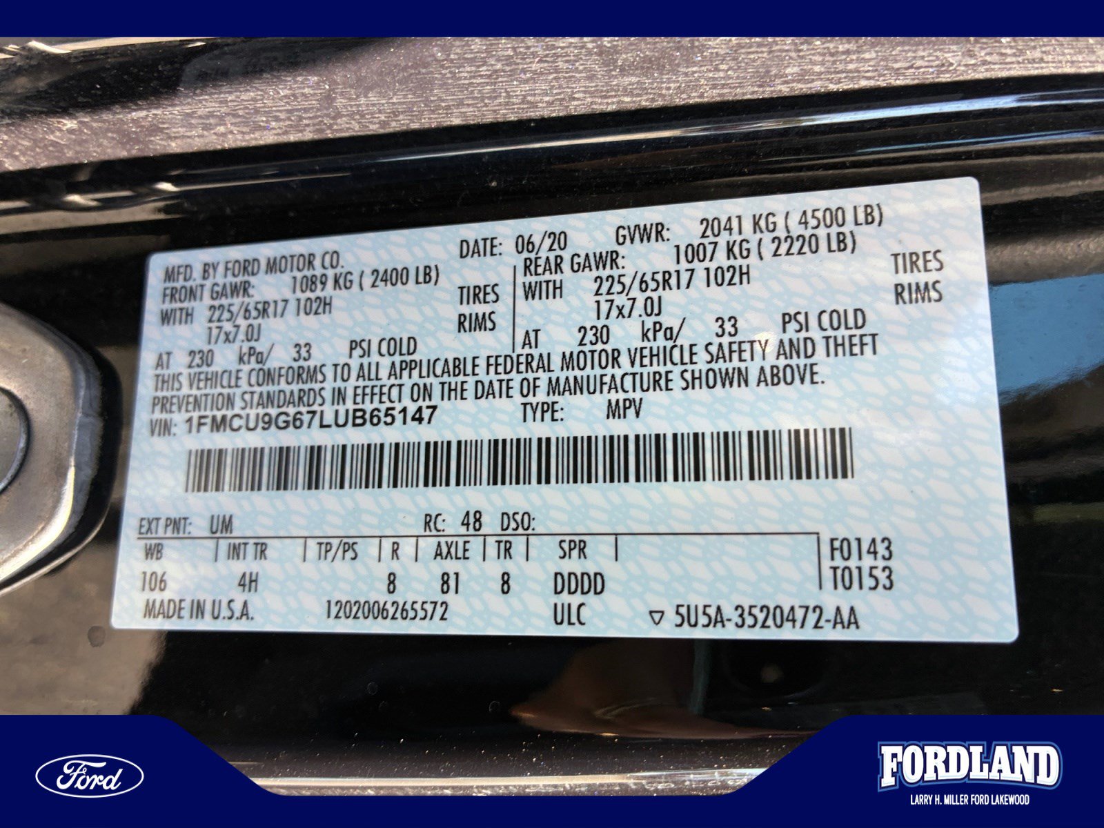 Used 2020 Ford Escape SE AWD/4WD image 25