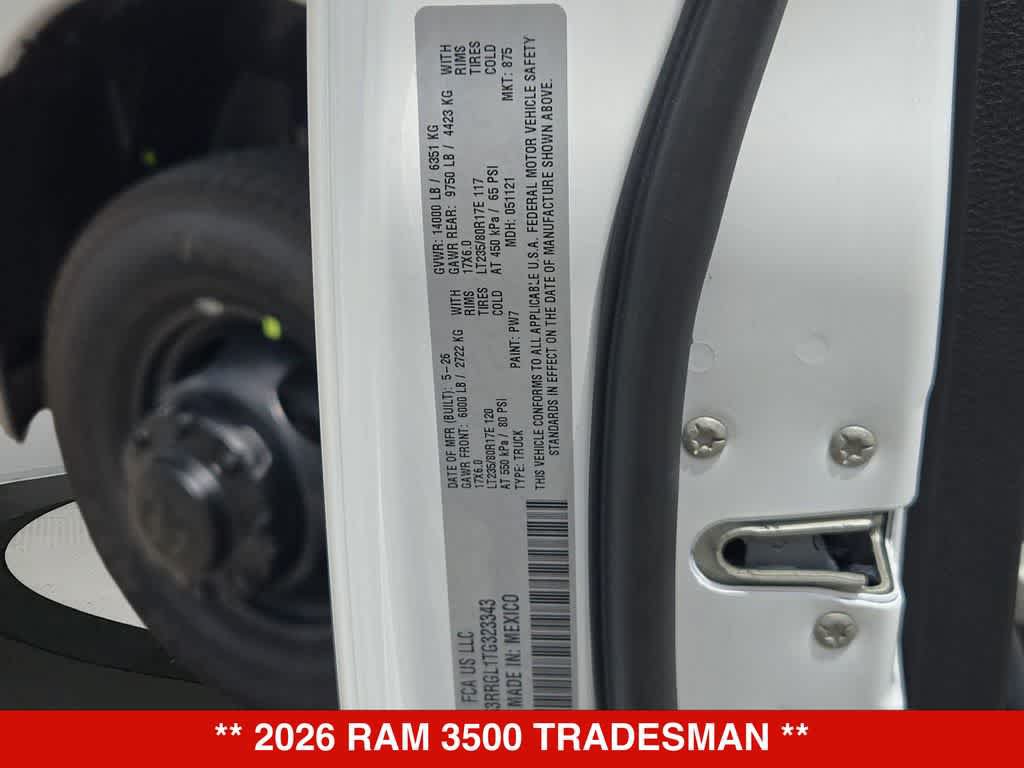 New 2026 RAM 3500 Tradesman AWD/4WD image 35