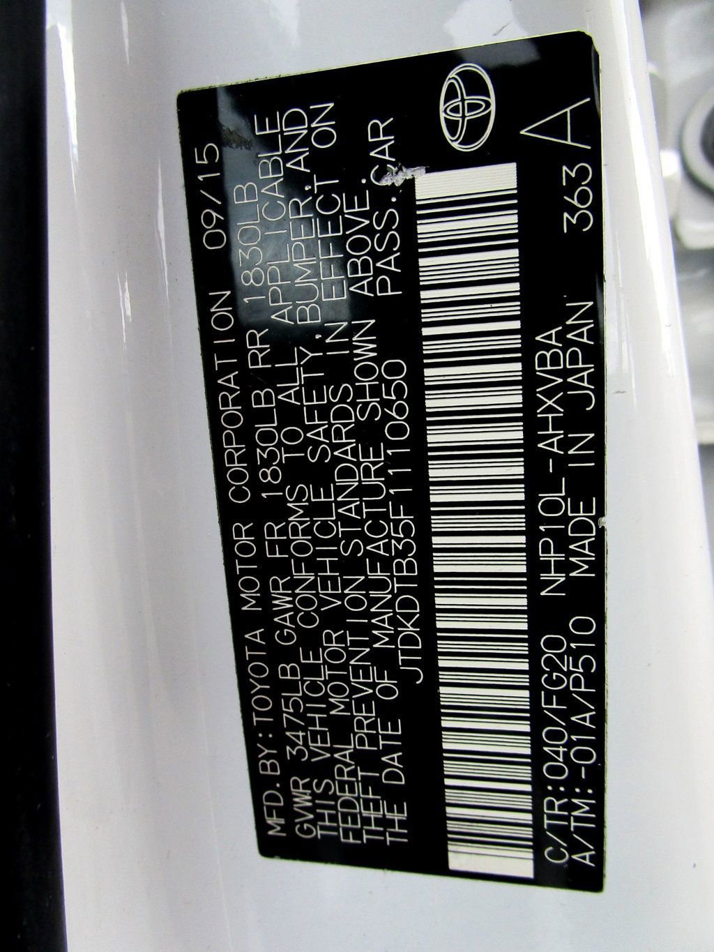 Used 2015 Toyota Prius C Two image 33