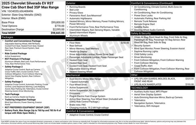 New 2025 Chevrolet Silverado EV RST image 14