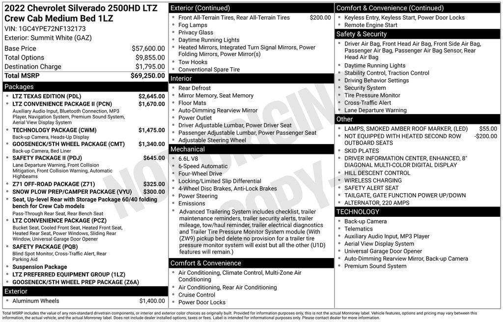 Used 2022 Chevrolet Silverado 2500 LTZ w/ LTZ Texas Edition AWD/4WD image 31