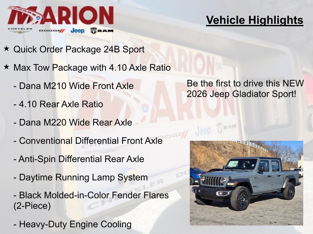 New 2026 Jeep Gladiator Sport image 5