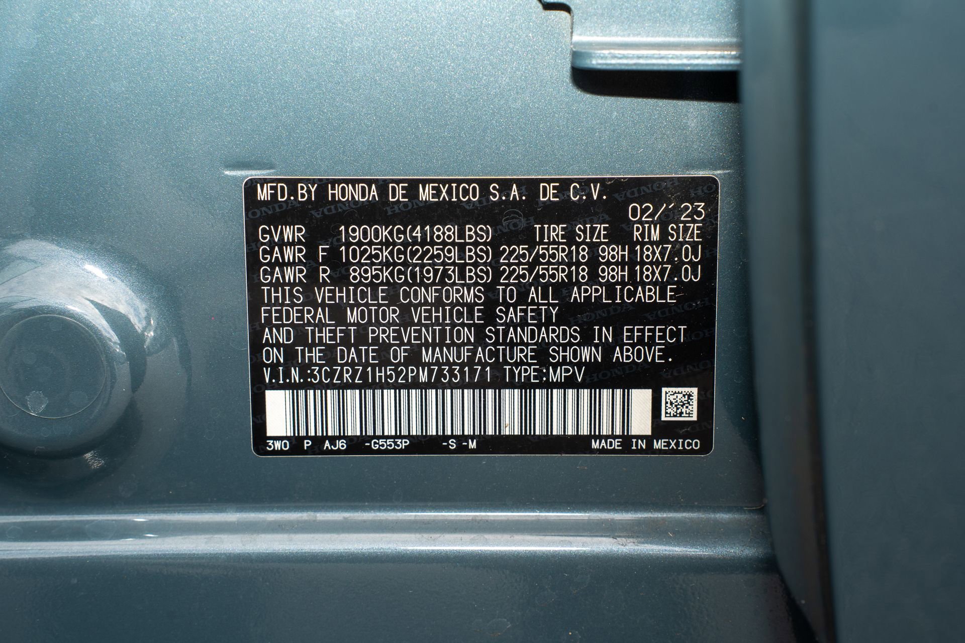 Certified 2023 Honda HR-V Sport image 36