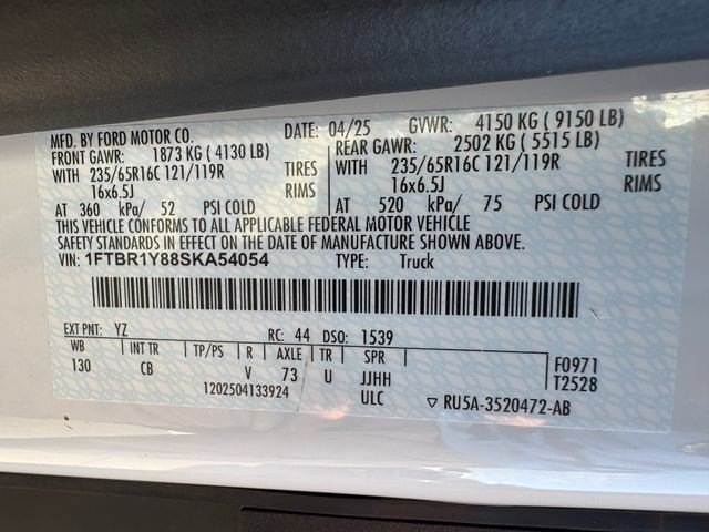 Used 2025 Ford Transit 250 Low Roof w/ Exterior Upgrade Package RWD image 25