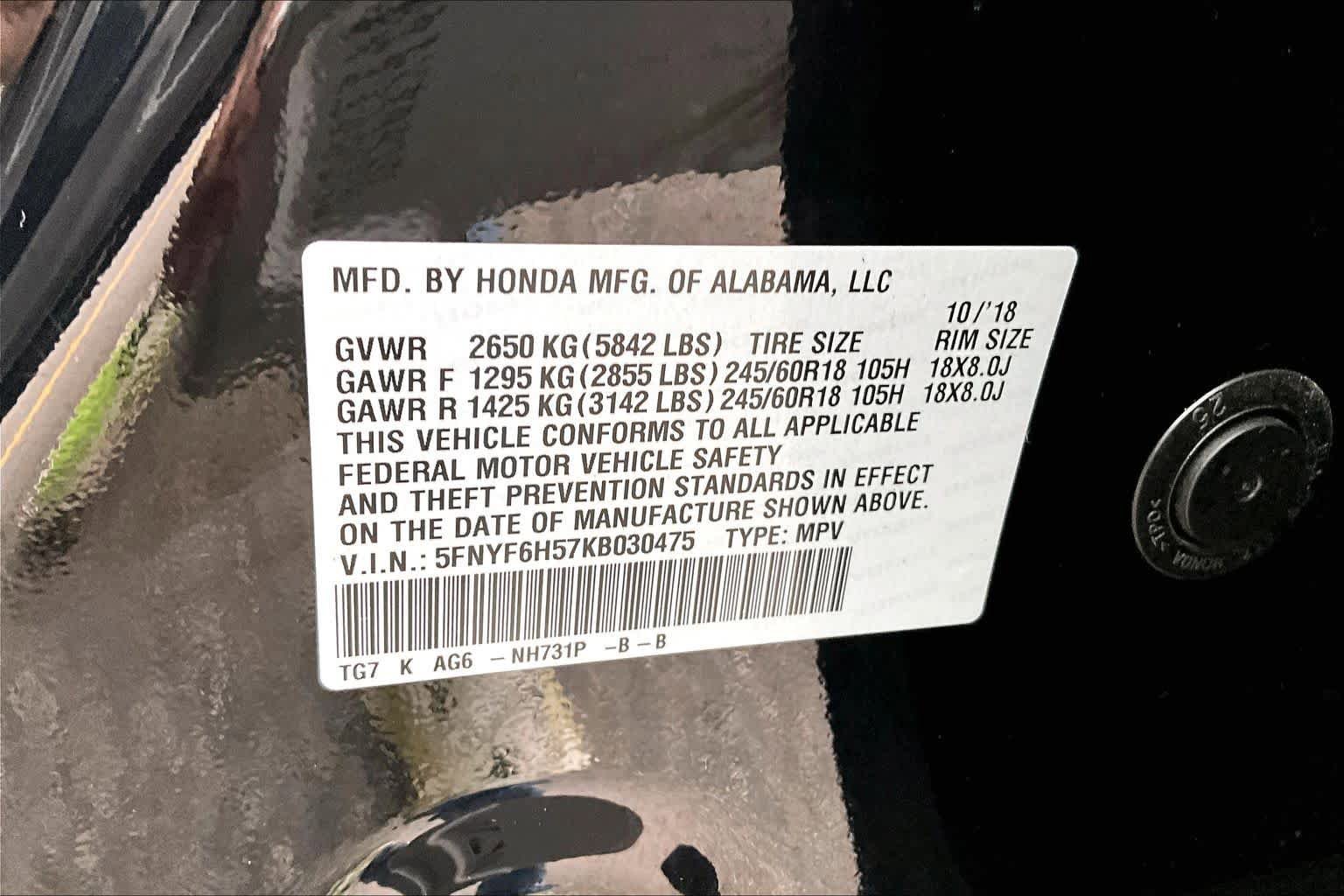 Used 2019 Honda Pilot EX-L image 37