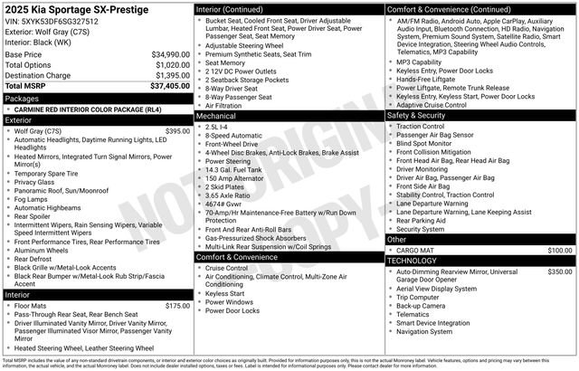Used 2025 Kia Sportage SX FWD image 5