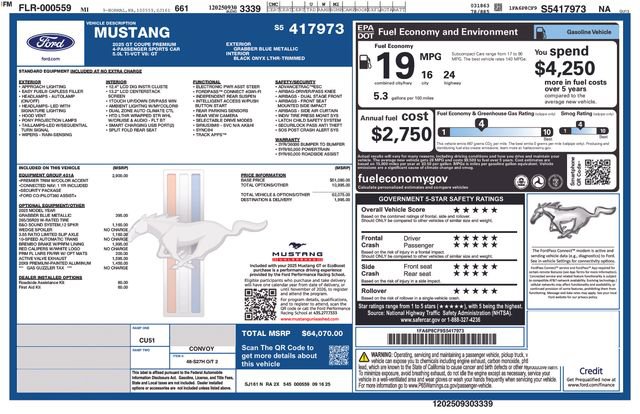 New 2025 Ford Mustang GT Premium image 4