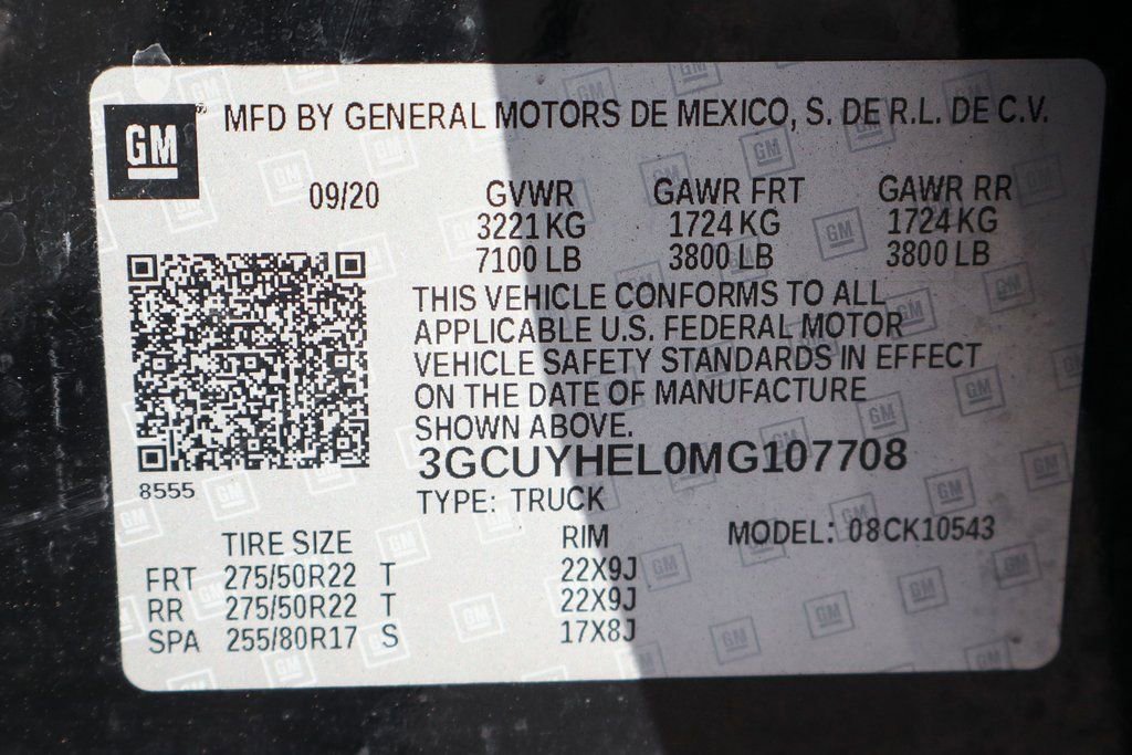 Used 2021 Chevrolet Silverado 1500 High Country w/ Technology Package AWD/4WD image 54
