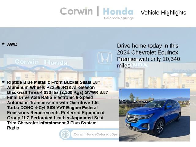 Used 2024 Chevrolet Equinox Premier image 6