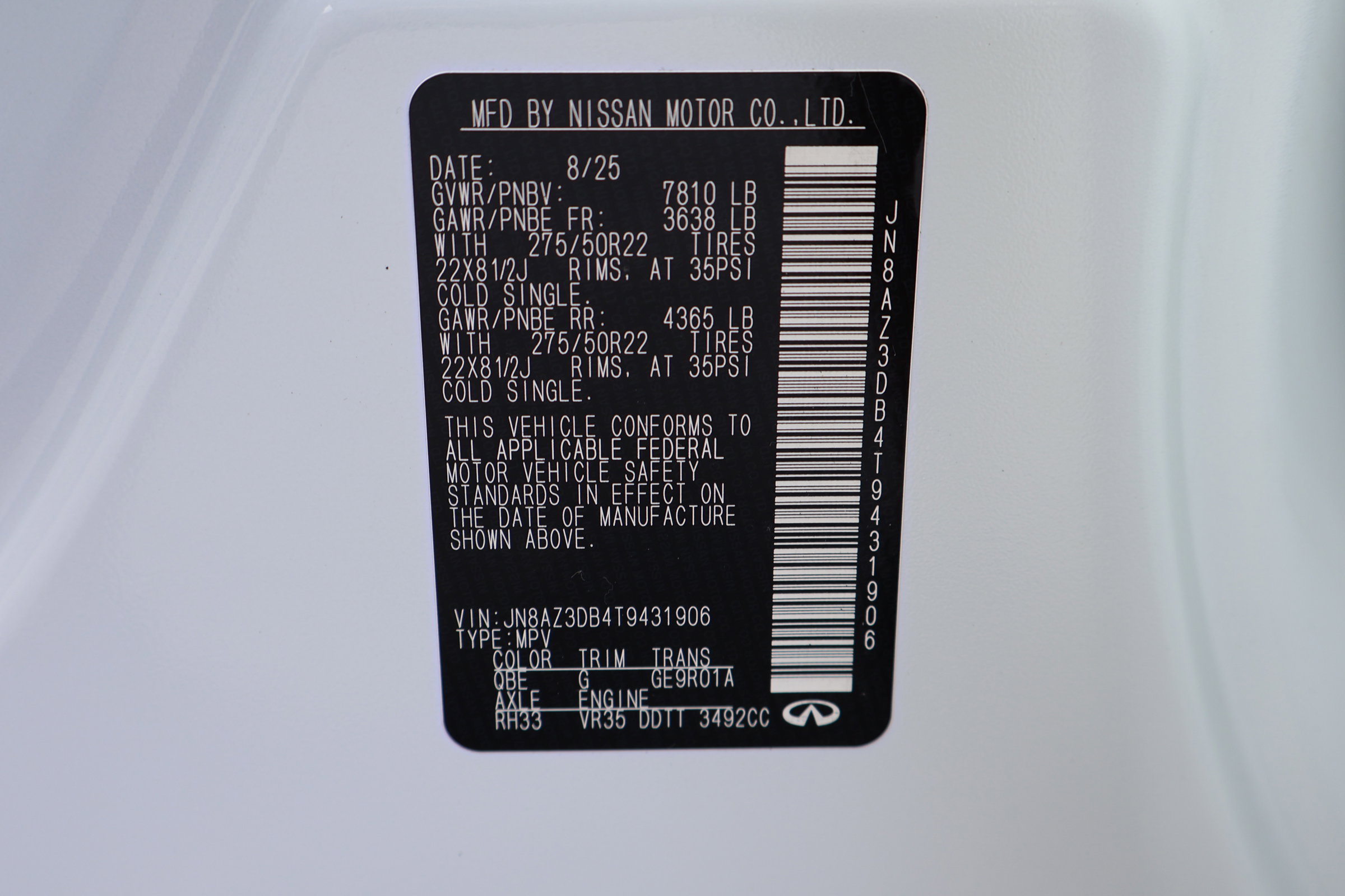 New 2026 INFINITI QX80 4WD image 32