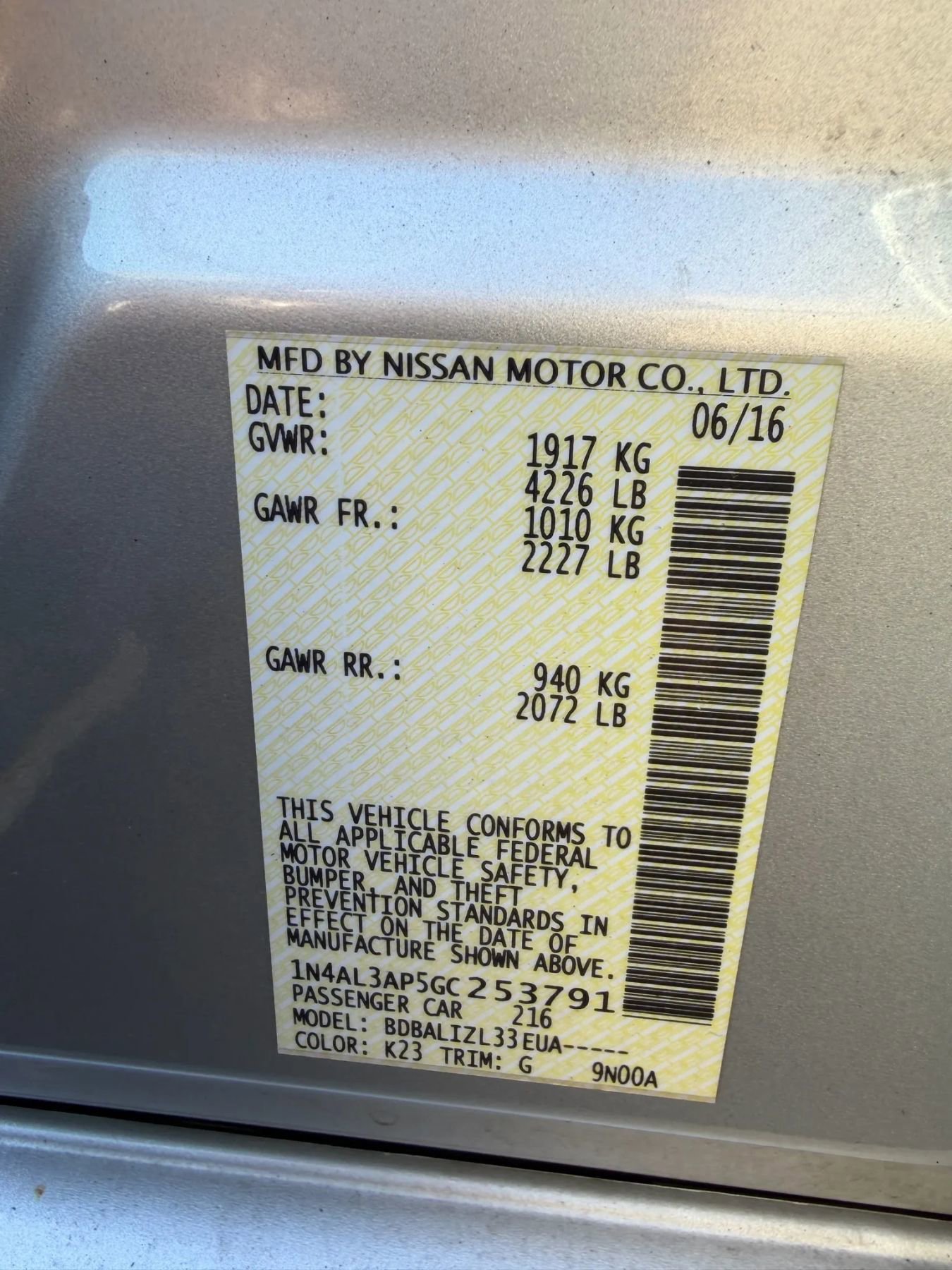 Used 2016 Nissan Altima 2.5 SV FWD image 26