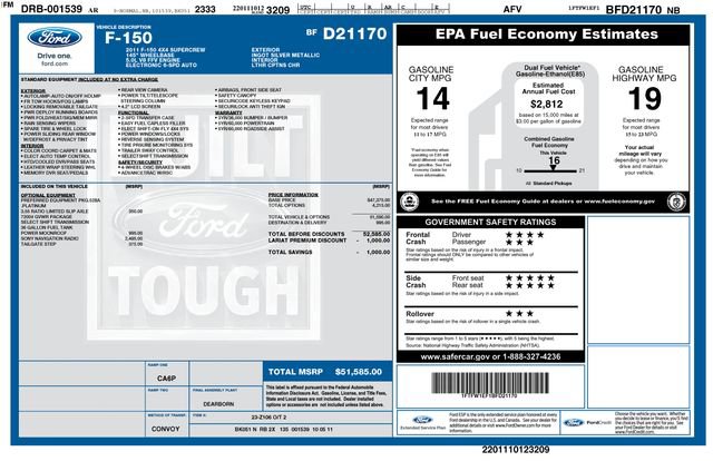Used 2011 Ford F150 Platinum image 3