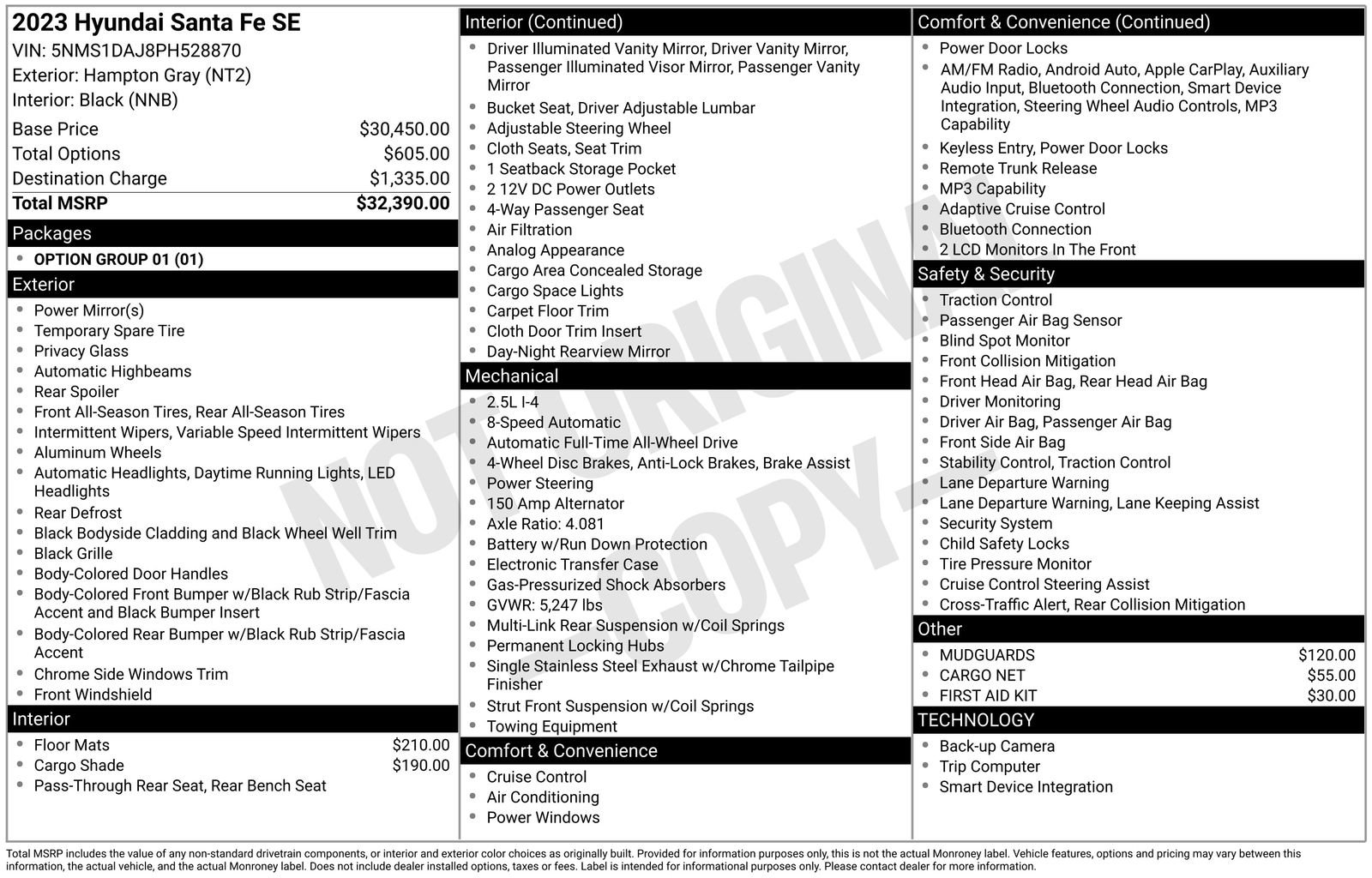 Used 2023 Hyundai Santa Fe SE image 27