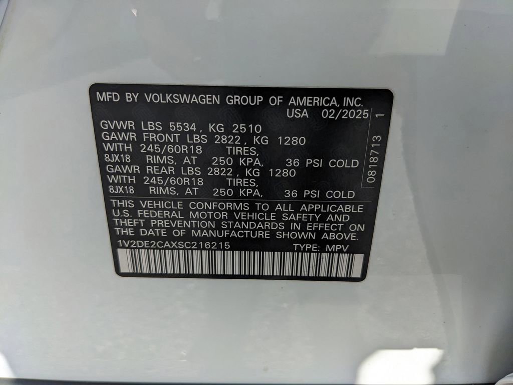Certified 2025 Volkswagen Atlas Cross Sport SE FWD image 36