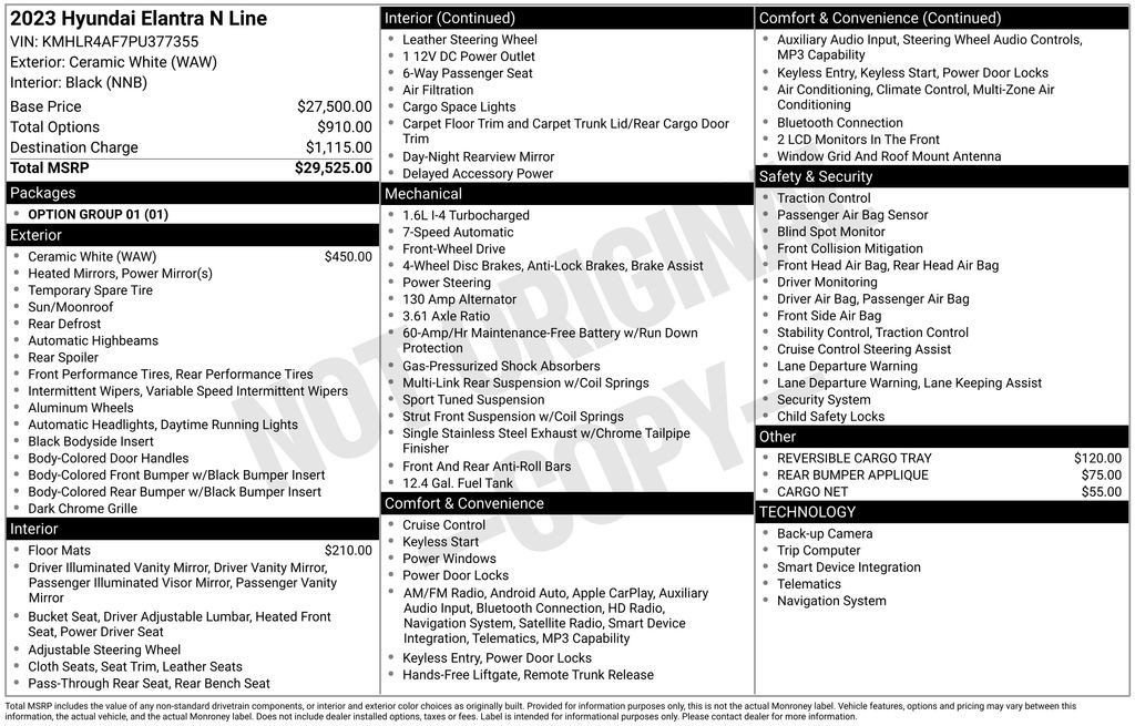 Used 2023 Hyundai Elantra N Line image 38