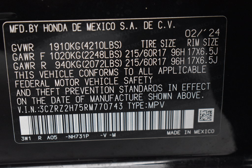 Used 2024 Honda HR-V EX-L image 39