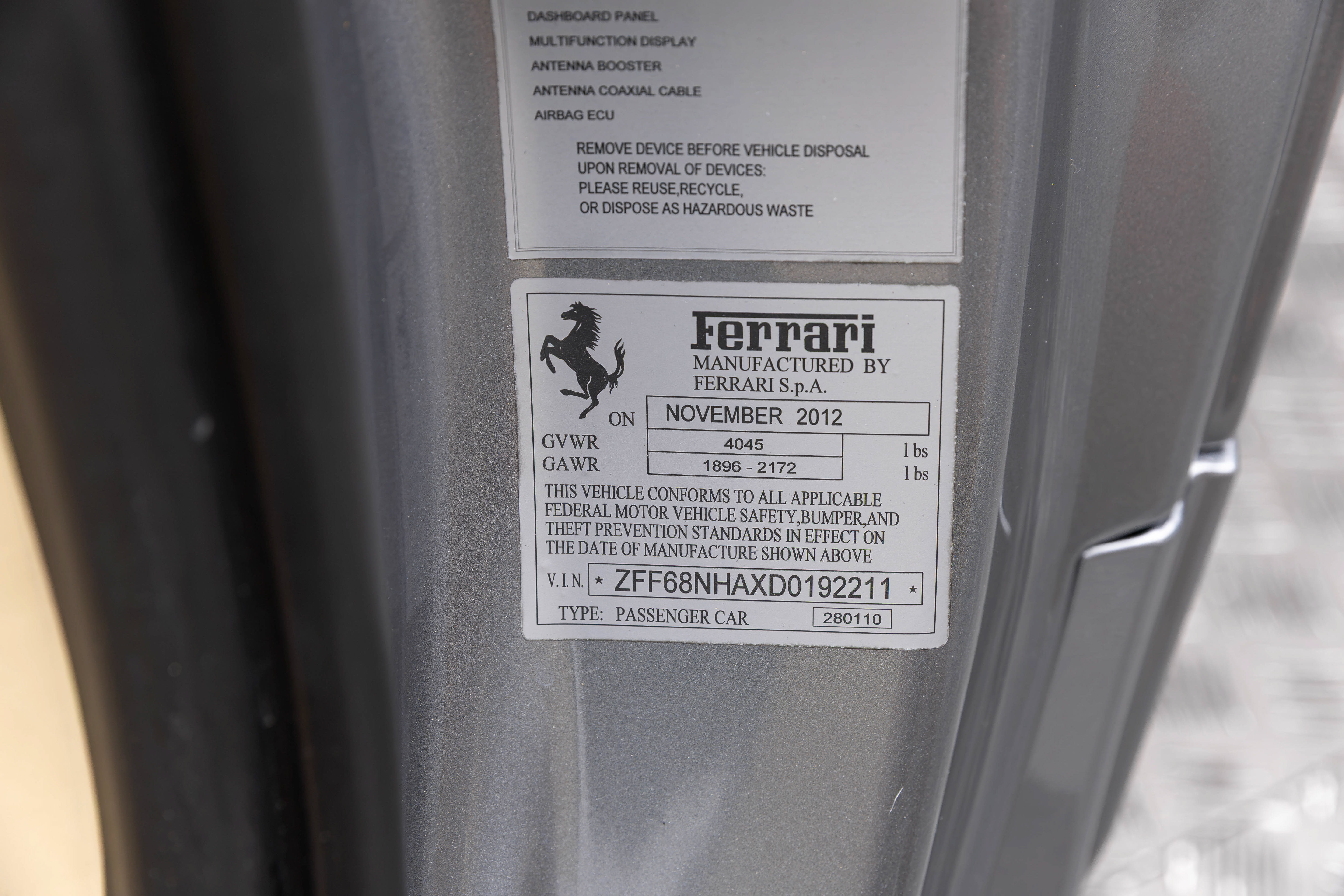 Certified 2013 Ferrari 458 Spider RWD image 47
