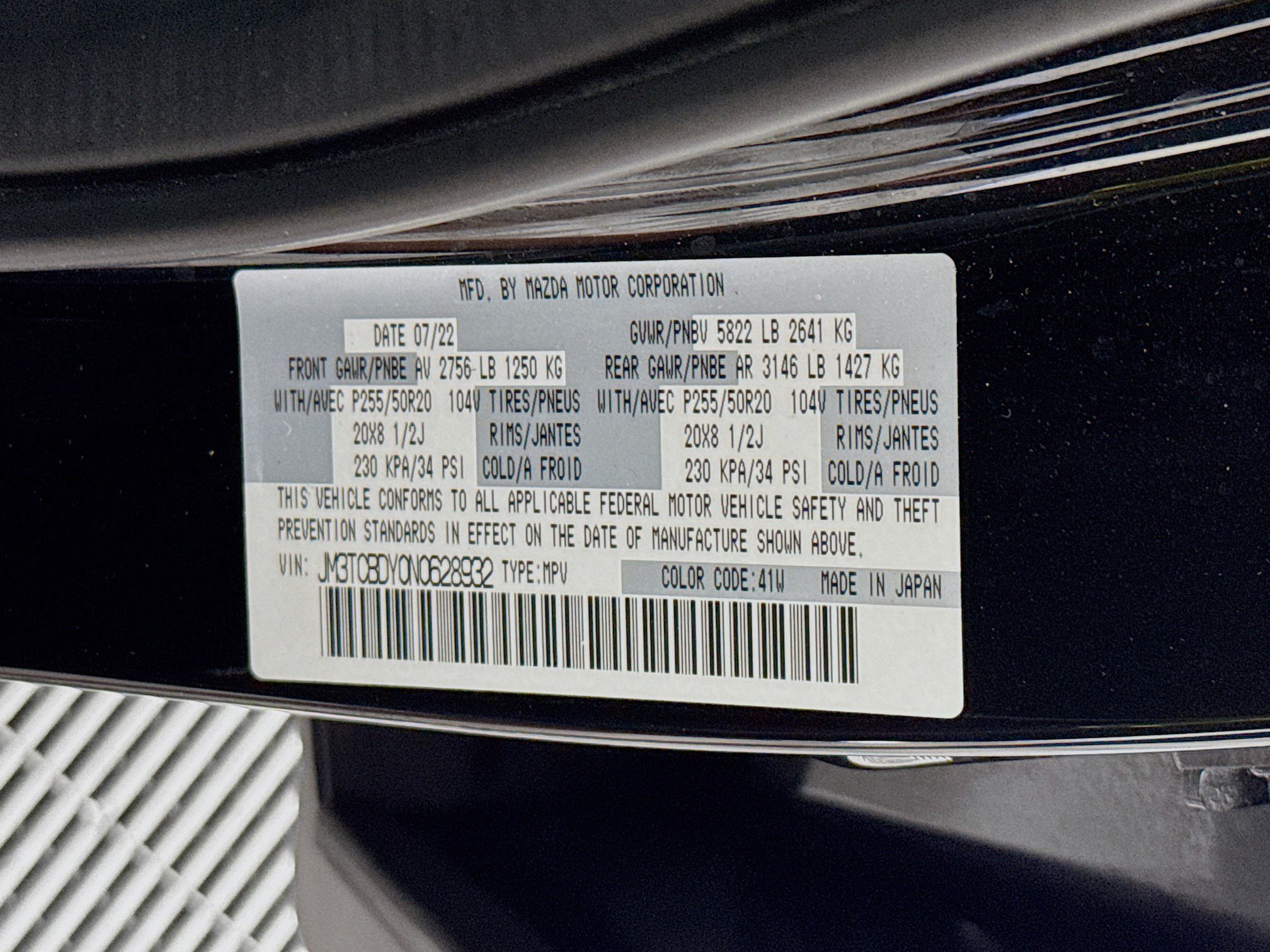 Used 2022 MAZDA CX-9 Grand Touring AWD/4WD image 38
