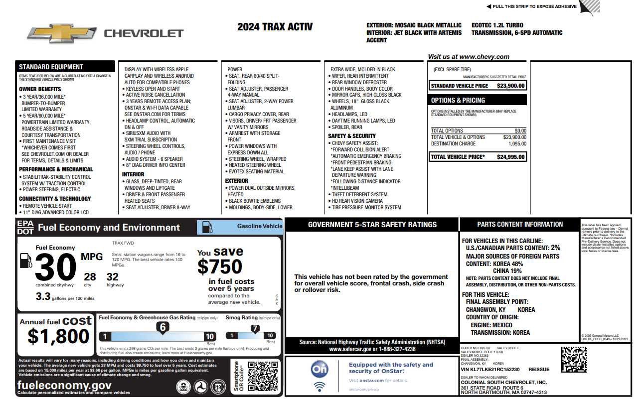 Used 2024 Chevrolet Trax ACTIV