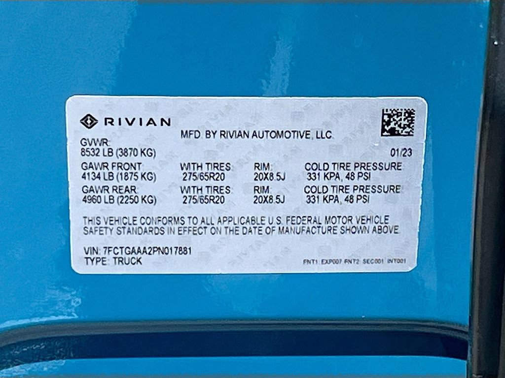 Used 2023 Rivian R1T Adventure AWD/4WD image 34